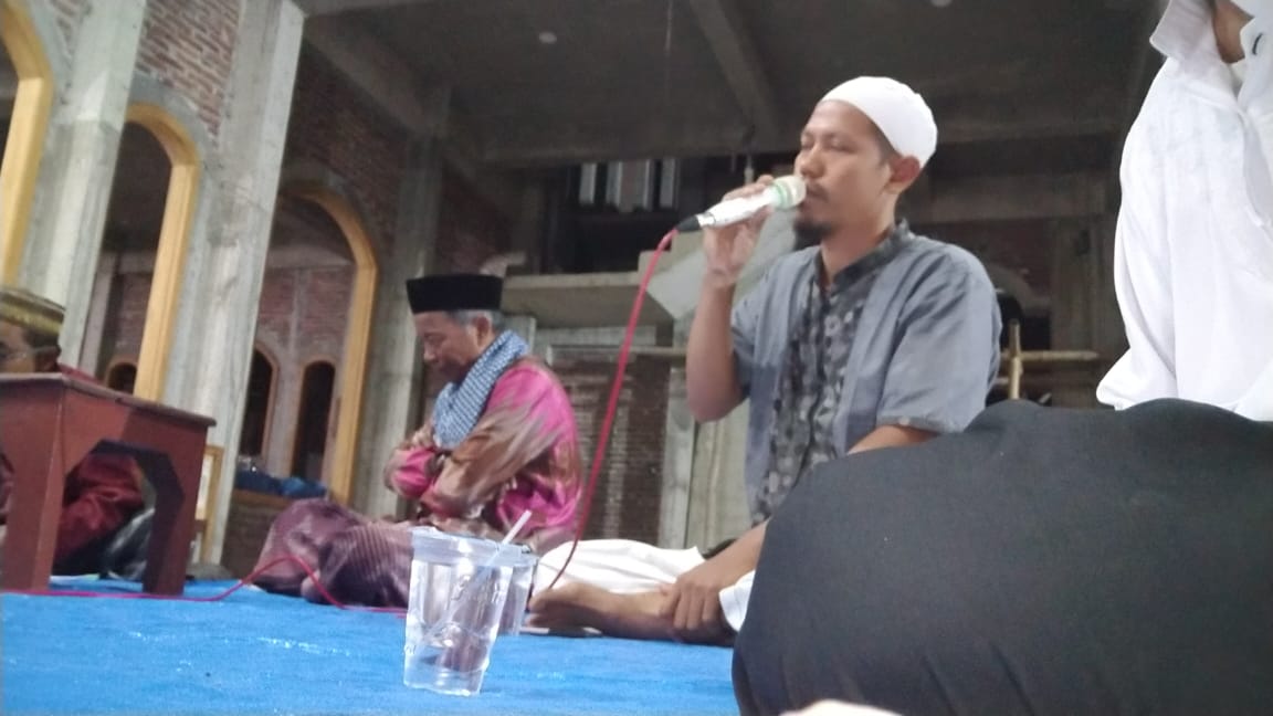 Sambutan Ketua Tanfidziyah Ranting Desa Sitirejo (Ahmad Syaifuddin)
